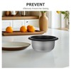 MOLUCKFU Rice Cooker Inner Pot Stainless Steel Non-stick Replacement Cooking