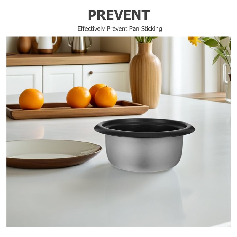 MOLUCKFU Rice Cooker Inner Pot Stainless Steel Non-stick Replacement Cooking