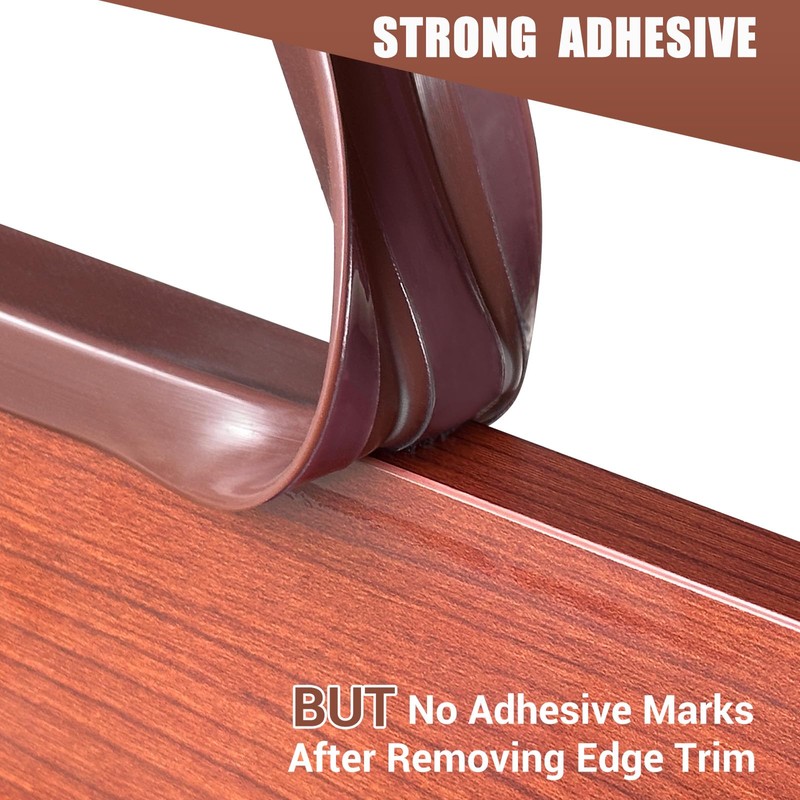 Slimline Cabinet Door Edge Protector, 3/4" Self Adhesive Peel and