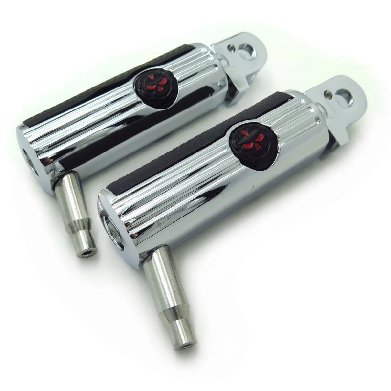 HONGK Skull Defiance Footpeg footpegs For 2004-2014 Triumph Rocket Ⅲ