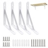 4 Sets Shelf Bracket 6 Inch - 90 Degree Angle