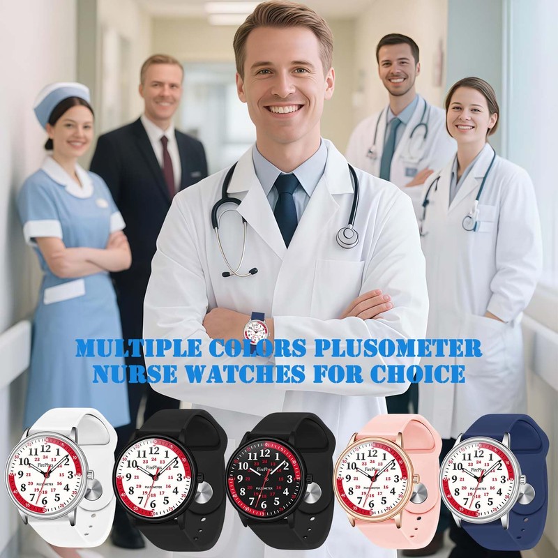 Blisshour Waterproof Nurse Watch for Medical Professionals - Easy Read
