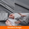 Lifewit Single Duvet Cover Set, Satin Stripe Reversible Soft Quilt