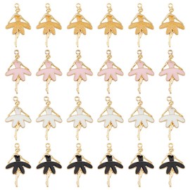 DICOSMETIC Ballerina Charms 4 Colours Dance Pendant Alloy Dance Charms Ballet Theme Charms for DIY Necklaces Jewellery Making Ballet Concert Gift Bore Hole 1.8 mm Pack of 40