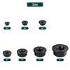 M10-1.5 Black Flange Nuts (25 pcs), 304 Stainless Steel 18/8,
