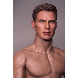 OBEST 1/6 Soldier Head Model, Neckless Male Head Sculpture