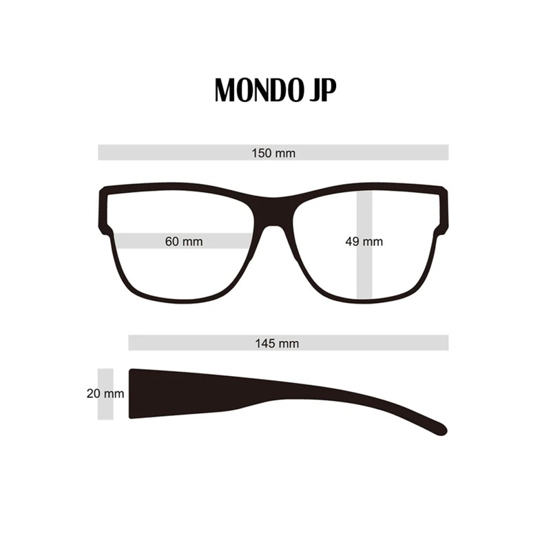 DANG SHADE MONDO JP BLACK MATTE X BROWN POLARIZED, O/C