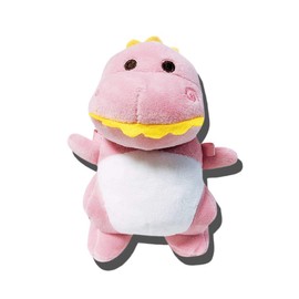 Yatchen Fur Case for AirPods 1&2, Unique Cute 3D Cartoon Fluffy Plush Dinosaur Design Funny for AirPods Cover Case with Keychain Protective Case for AirPods 1&2 Dinosaur Pink