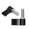 LEONTOOL 2pcs M6 17mm Male Thread Rotating Knob Adjustable Thumb