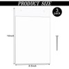 Fullhawl 3 Pack 8.5x14 Acrylic Wall Mount Sign Holder Clear