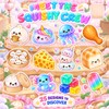 75Pcs Squishy Temporary Tattoos, Squishy Stickers for Party Decorations
