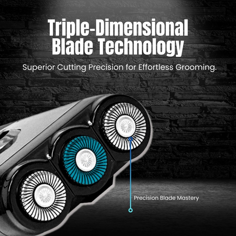 Tacshaver Rotary Electric Razor for Men - Rotary Electric Shavers