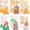 DERAYEE Cellophane Bags, 120 Pieces Easter Cellophane Bags, Candy Bags