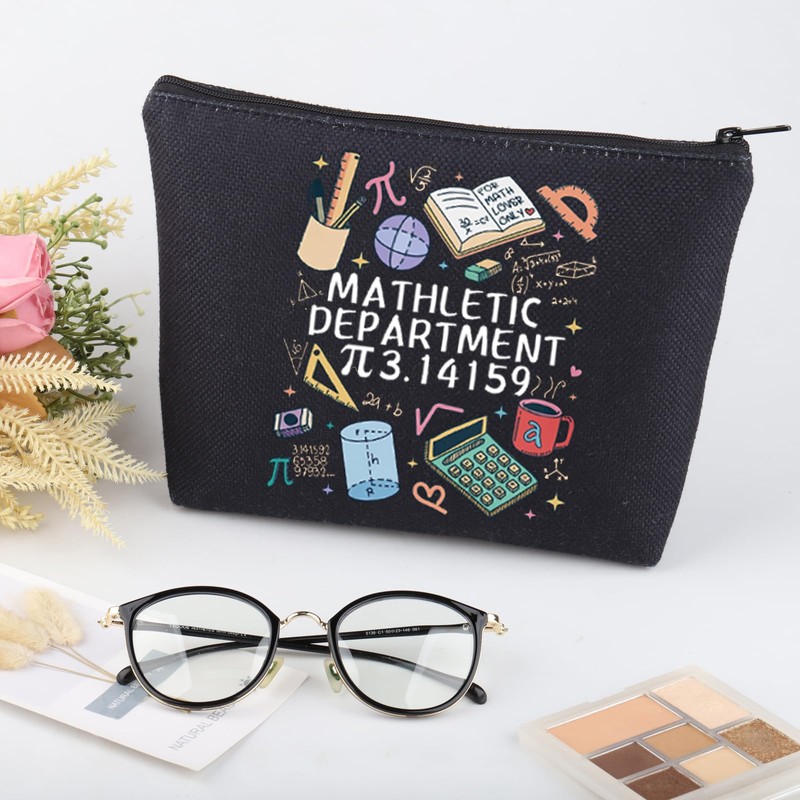 JNIAP Math Teacher Gift Mathletic Department Cosmetic Bag Mathematics Gift