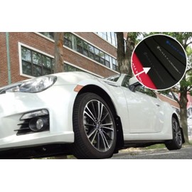 Rally Armor MF23-UR-BLK/GRY Black, Gray Mud Flap with Logo (13+ Subaru BRZ / 13+ Scion FR-S UR), 1 Pack