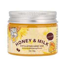 Mascarilla de Manos de 50 G, Exfoliante de Miel de Leche, Blanqueamiento Hidratante, Mascarilla para el Cuidado de las Manos