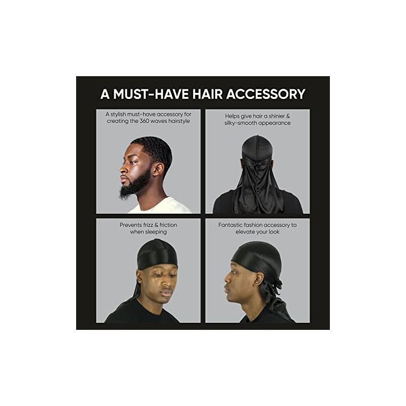 Roman-T Silky Satin Durag - Stylish & Comfortable Durags -