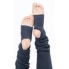 Selvan Yoga Teacher Cold Protection Leg Warmer, Heather Navy, 2