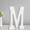 TONIFUL 7.8 Inch White Letter M Table Centerpiece A-Z DIY