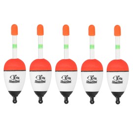 PATIKIL 5pcs 0.4oz Fishing Bobbers EVA Fishing Bobbers Saltwater Freshwater Fishing White