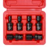 CASOMAN 15 PCS 3/8" Drive Standard Universal Impact Socket Set,