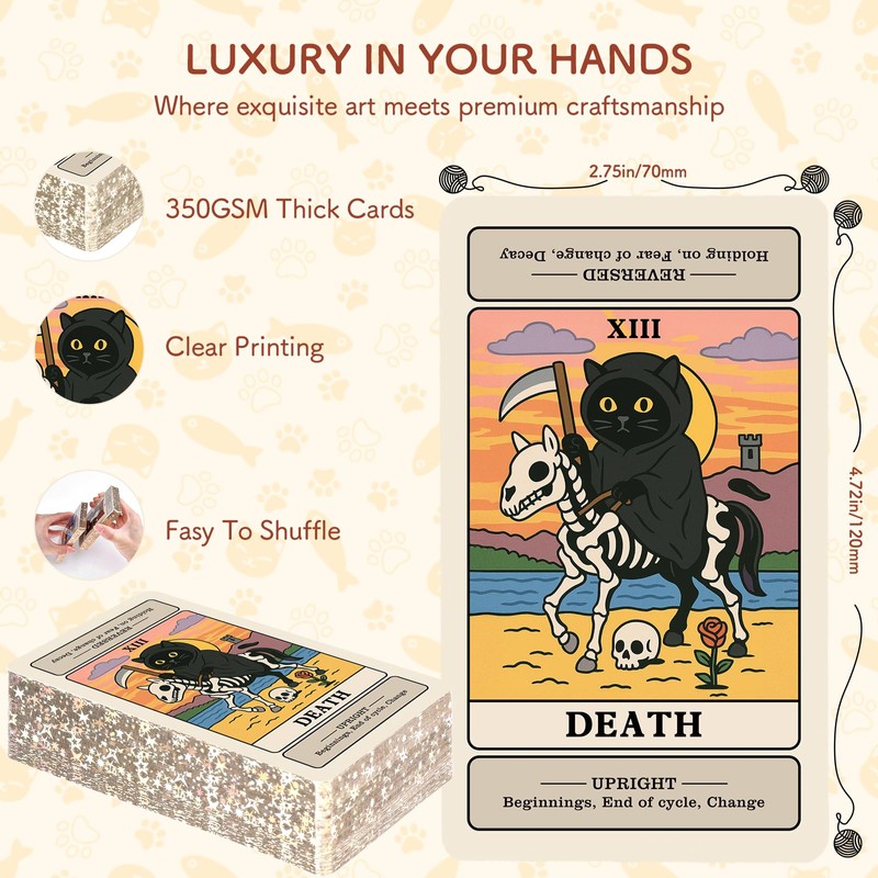 BWTY Best wishes to you Cat Tarot Cards for Beginners