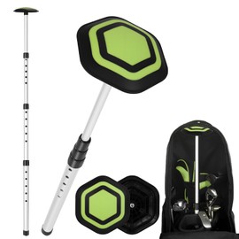 OFFKITSLY Golf Travel Bag Support Pole,Golf Clubs Protector Travel Bag Support Aluminum Alloy Rod Anti-Impact Umbrella Cover Height Adjustable Golf Bag Accessories Green