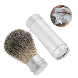 FRCOLOR 2pcs Shaving Brush for Men Aluminum Handle Hair for Lathering and Comfortable Design for Easy Grooming for Daily Use