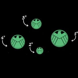 Star Star Inspired Movie Character Space Fett Mandalorian Glow in The Dark Sticker Decal for Phone Tablet Laptop Car Truck Window | 4" Sticker | Green