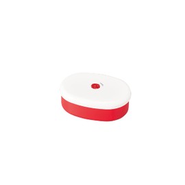 Tatsumiya HAKOYA Obento Small Coin-Shaped Single Tier Bento Box, Made in Japan, 16.2 fl oz (480 ml), Umeboshi