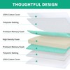 HOMBYS Memory Foam Couch Cushion Replacement, High Density Upholstery Foam