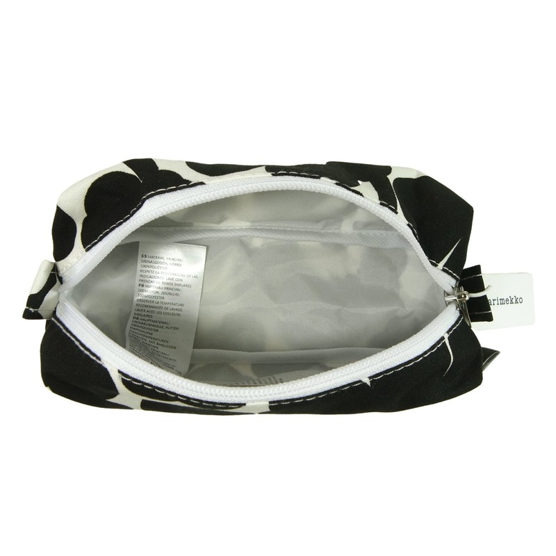 Marimekko 071294 190 MA-591 Mini Unikko Pouch White x Black
