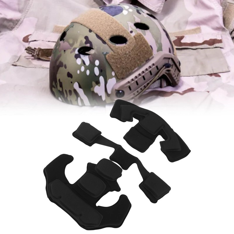 Helmet Lining Set Nylon Sponge Helmet Pads Chin Strap Replacement