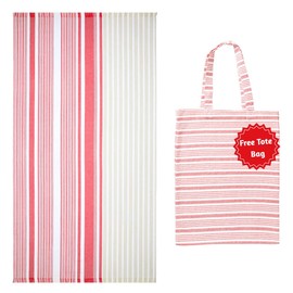 Folkulture Turkish Beach Towel with Tote Bag | Oversized (40 x 70) Quick Dry Bath Towels for Adults, Swimming Pool, Travel | Large Lightweight Beach Blanket Waterproof, Sandproof Beach Accessories