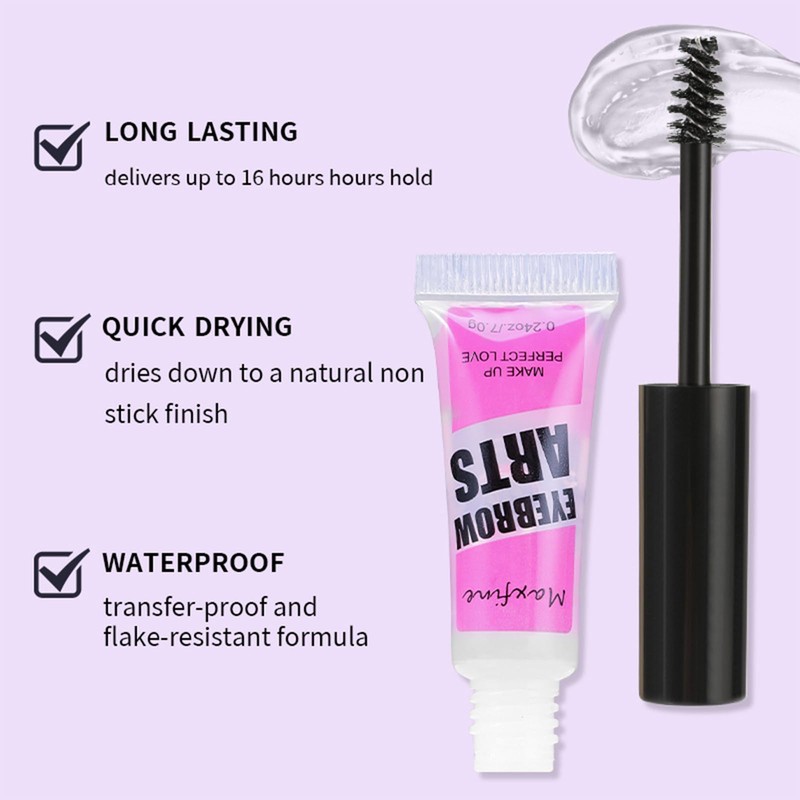 Eyebrow Gel Clear, Professional Makeup Brow Glue (Hyaline-2)