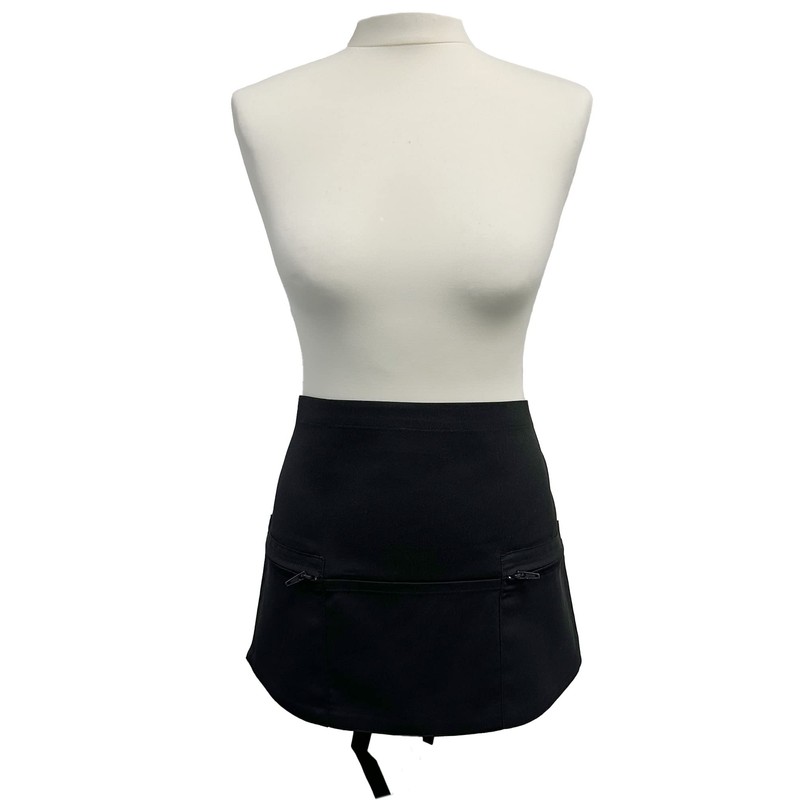 Mirabella Health & Beauty Espresso Waist Apron with Pockets Black