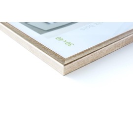 nielsen 6 x 8 inch Wooden Silver Photo Frame for Standing and Hanging in Portrait & Landscape Format Real Glass Derby