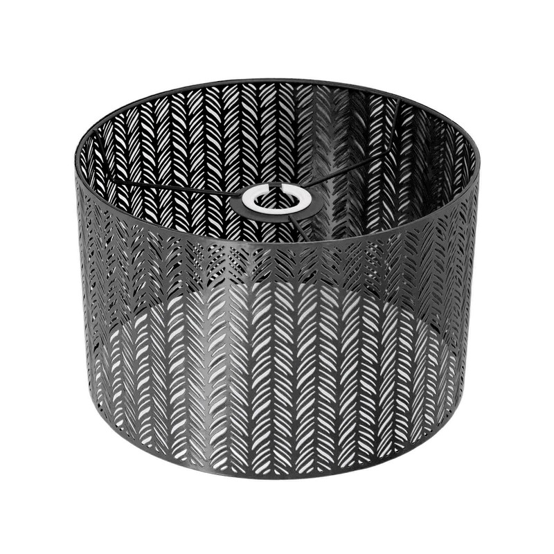 Drum Lamp Shade E27 E14 Clip Fir Leaf Shape Hollow