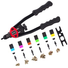 RZX 13" Rivet nut Tool Nut/Thread Hand Riveter Blind Rivet Kit M5 M6 M8 SAE 10-24, 1/4-20, & 5/16-18 W/ 60pc Rivnuts