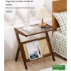 Mesa De Centro Minimalista Cristal Moderna Sala Elegante Oro Mese