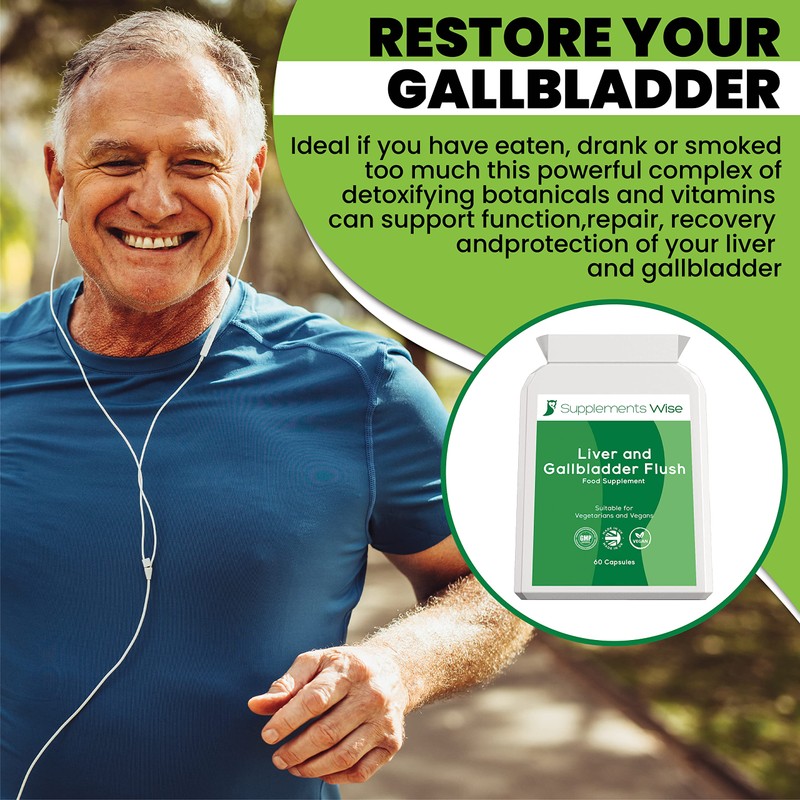 Liver and Gallbladder Flush - 60 Capsules - Powerful Liver