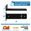 LEOPO 6 inch Floating Shelf Bracket, 1/4” Thick Heavy Duty