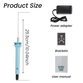 Foam Cutter Pens, Hot Knife Foam Cutter, Electric Foam Cutter Pen, DIY Heat Cutting Engraving Pen, Art Making (Style 2: 25.5cm)