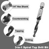 sourcing map 6pcs Combination Drill and Tap Bit Set, SAE