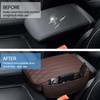wuyaoyao Car Center Console Cover, Leather Car Armrest Box Cover,