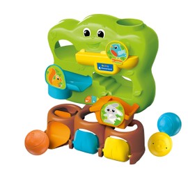 Clementoni 17687 Baby Clementoni - Logic Game Funny Tree, Colourful Marble Run with Three Balls, Educational Toy for Developing Logic, for Toddlers from 12 Months