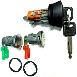 Cilindro de bloqueo de interruptor de encendido Ford + 2 cilindros de bloqueo de puerta con 2 llaves con logotipo