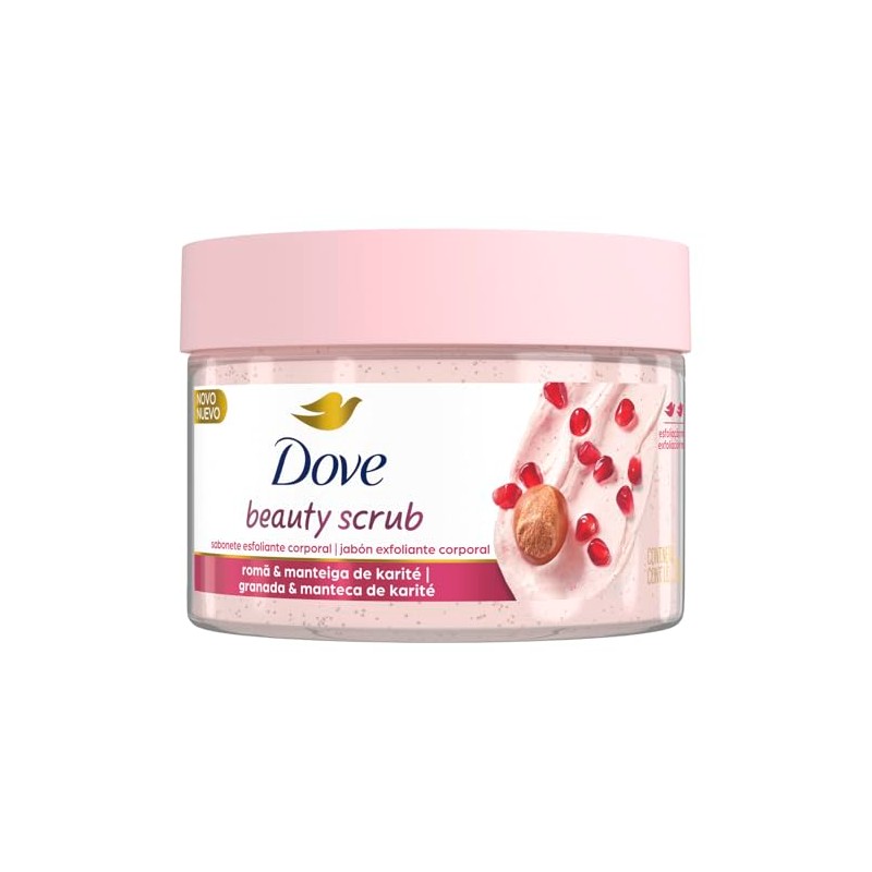 DOVE Beauty Scrub Jabón Exfoliante Corporal Granada y Manteca de