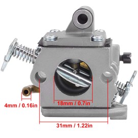 ZAMDOE MS170 Carburetor for Stihl 017 018 MS180 MS170 MS170C MS180C MS 180 MS 170 Chainsaw, Replaces for ZAMA C1Q-S57A C1Q-S57B 1130 120 0603