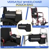 ZHCHG Upgraded Wheelchair Side Bag with Cup Holder, Wheelchair Armrest
